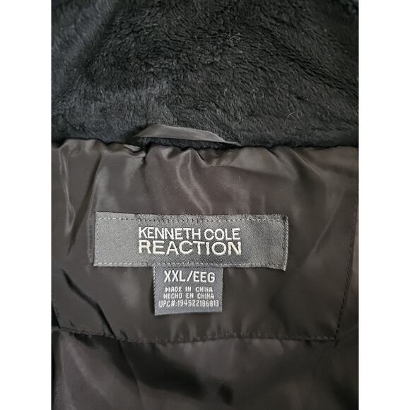 Kenneth Cole Reaction ~Woman Plus Size XXL~ Black Puffer Jacket Long Coat Hooded - Picture 7 of 14